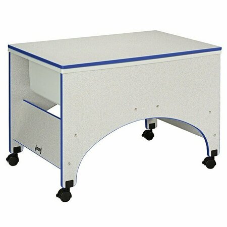 RAINBOW ACCENTS Mobile Blue TRUEdge Table 36 1/2'' x 23'' x 24 1/2'' LM Rainb. Accents 2857JC003 Sensory Table 5312857003